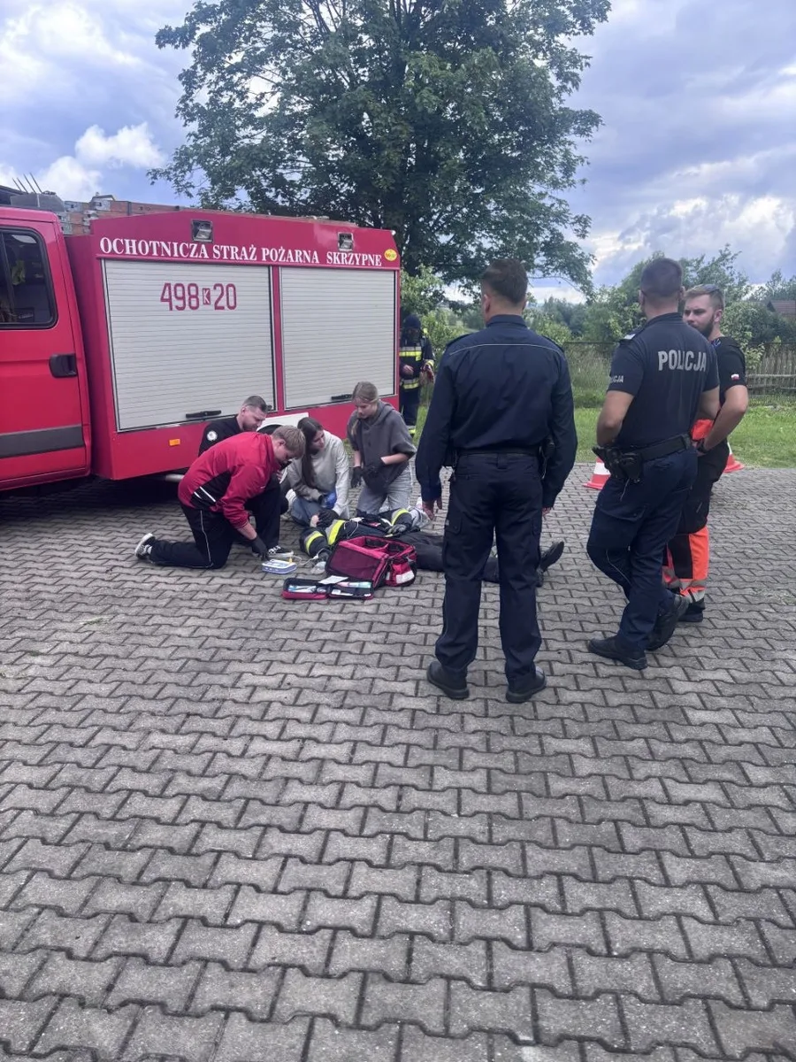 Policja na X Gminnych Zawodach Pierwszej Pomocy w Skrzypnem