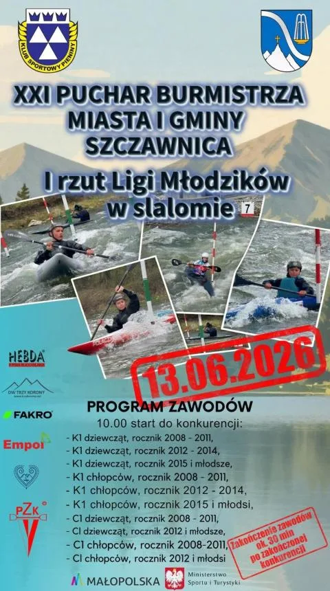 XXI Puchar Burmistrza Szczawnicy w Kajakarstwie Slalomowym