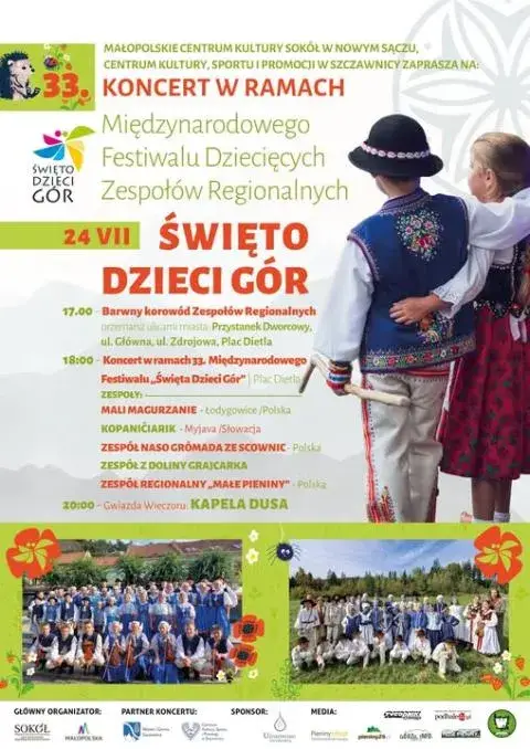33. Międzynarodowy Festiwal Dziecięcych Zespołów Regionalnych w Szczawnicy