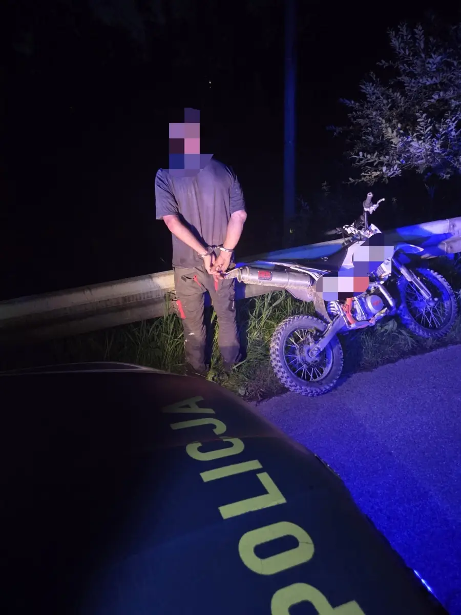 Motocyklista zatrzymany w Chabówce. Kierował po alkoholu mimo sądowego zakazu