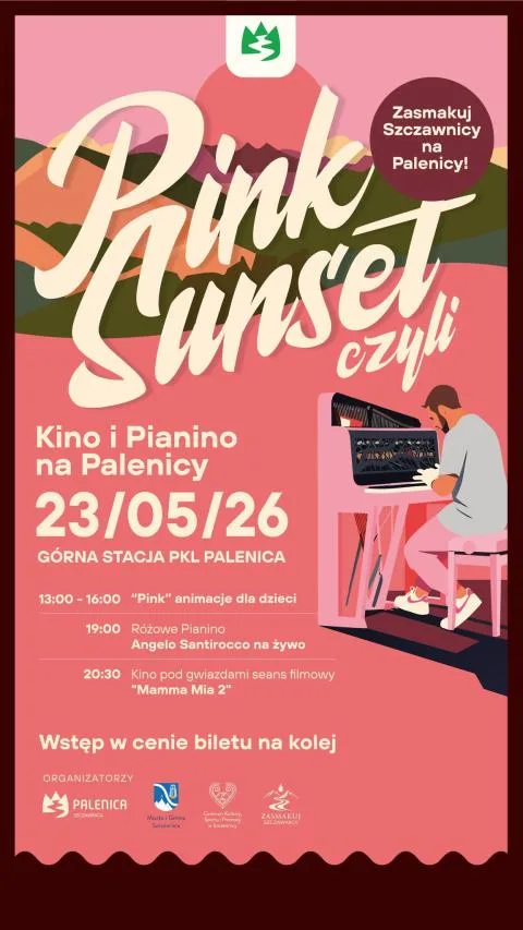 Różowe Pianino i Kino Pod Gwiazdami na Palenicy