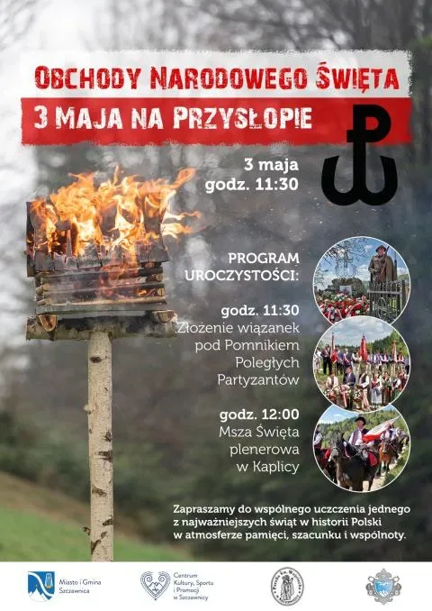 Uroczystości z okazji 3 Maja 2026 na Przysłopie