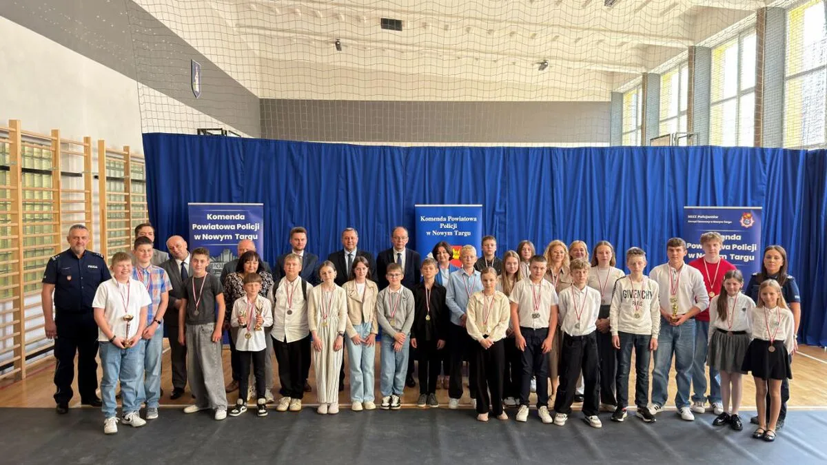 Wręczenie nagród dla finalistów 47. Powiatowego Turnieju Bezpieczeństwa w Ruchu Drogowym w Nowym Targu